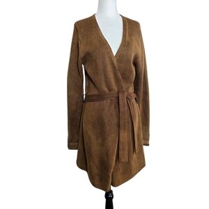 Ado Style  cotton Knitted self tie boho style  Cardigan